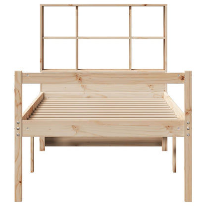 vidaXL Bookcase Bed without Mattress 90x200 cm Solid Wood Pine