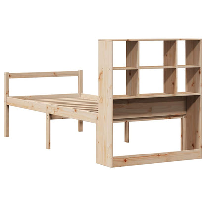 vidaXL Bookcase Bed without Mattress 90x200 cm Solid Wood Pine