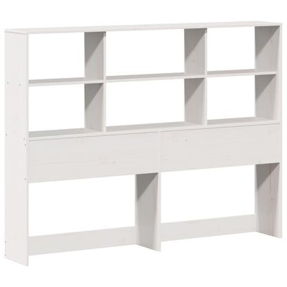 vidaXL Bookcase Bed without Mattress White 140x200 cm Solid Wood Pine