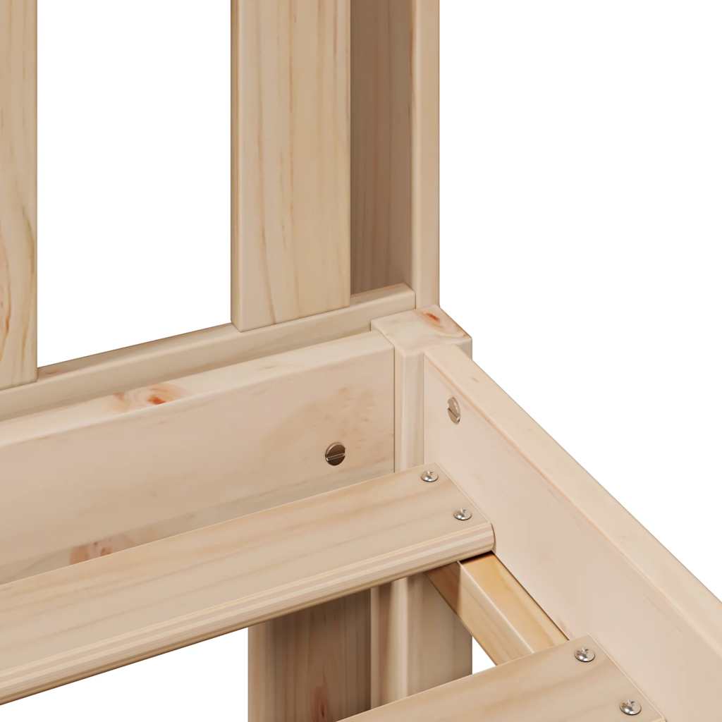 vidaXL Bookcase Bed without Mattress 140x190 cm Solid Wood Pine