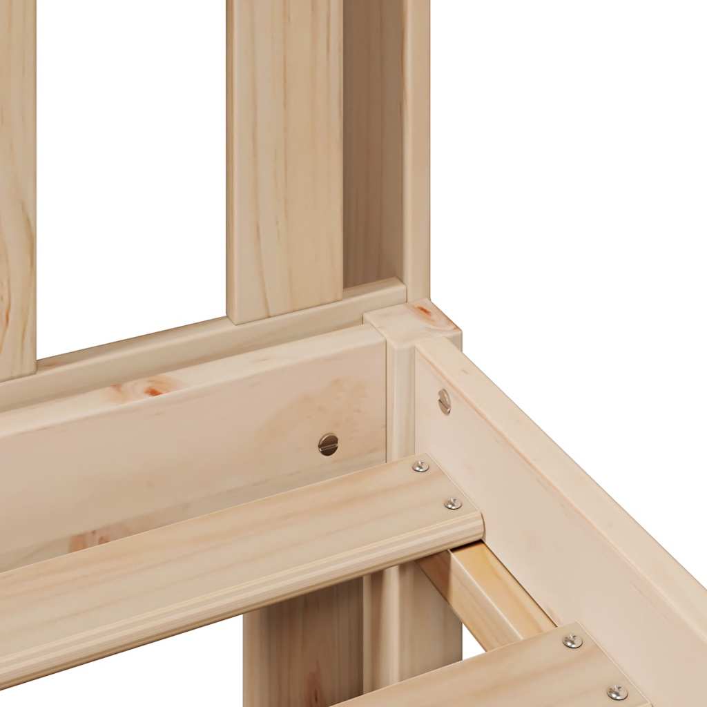 vidaXL Bookcase Bed without Mattress 90x200 cm Solid Wood Pine