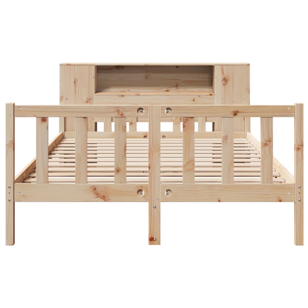 vidaXL Bookcase Bed without Mattress 160x200 cm Solid Wood Pine