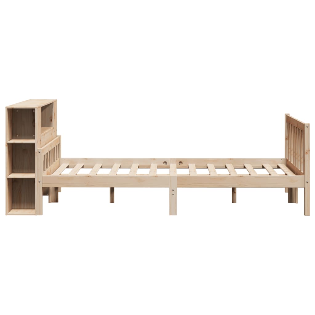 vidaXL Bookcase Bed without Mattress 160x200 cm Solid Wood Pine