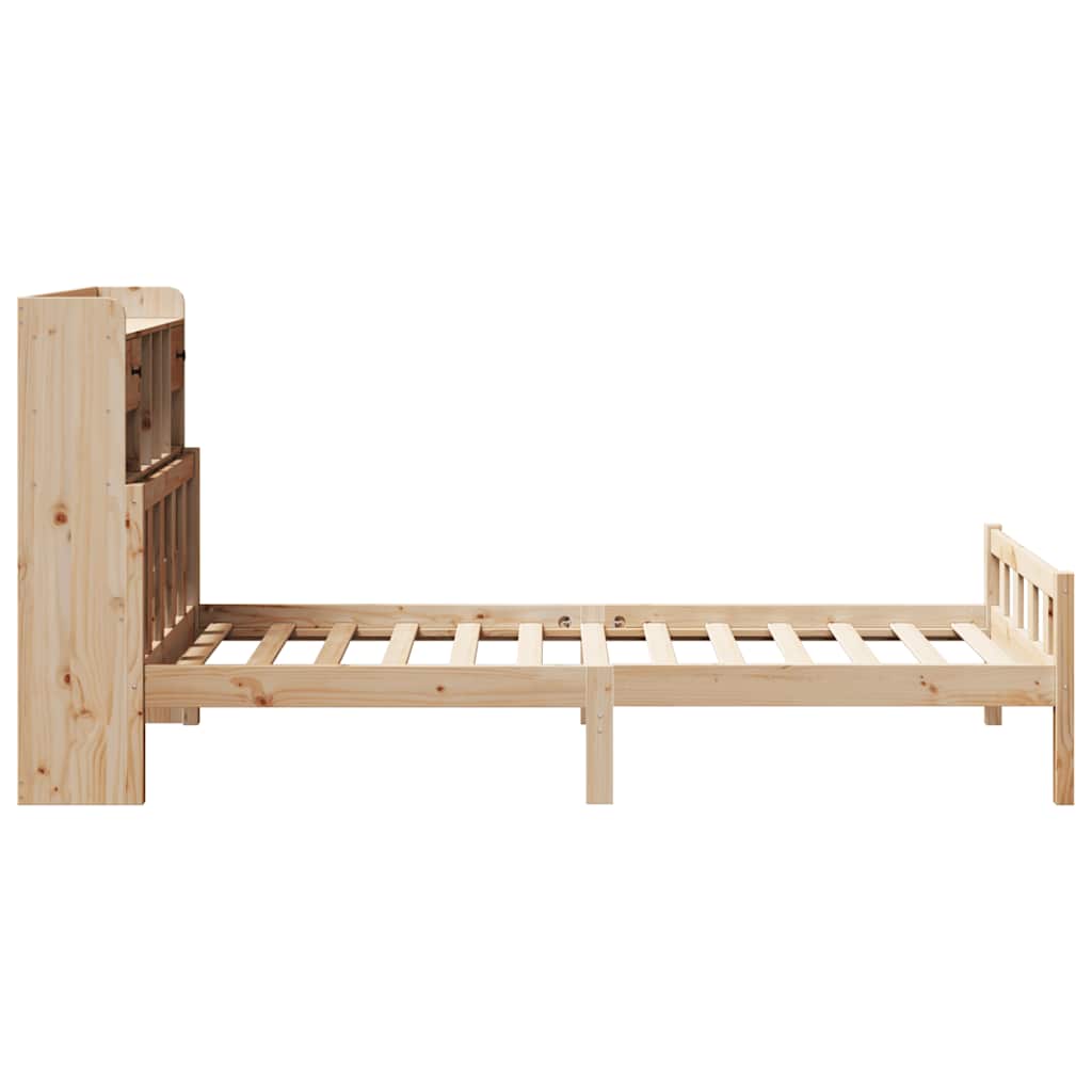 vidaXL Bookcase Bed without Mattress 90x190 cm Single Solid Wood Pine