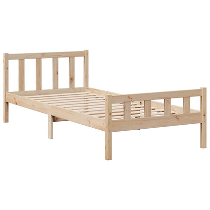 vidaXL Bookcase Bed without Mattress 90x190 cm Single Solid Wood Pine