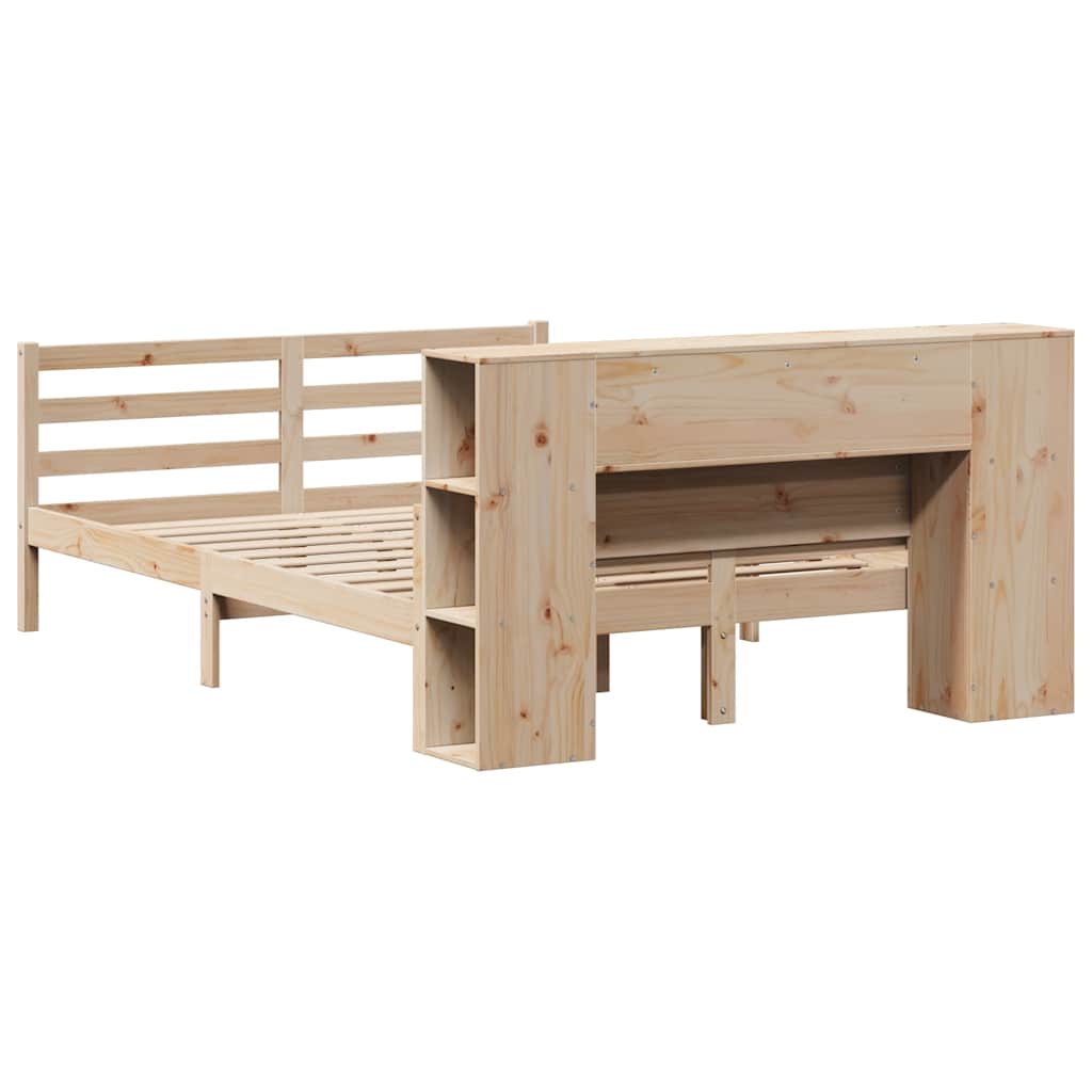 vidaXL Bookcase Bed without Mattress 160x200 cm Solid Wood Pine
