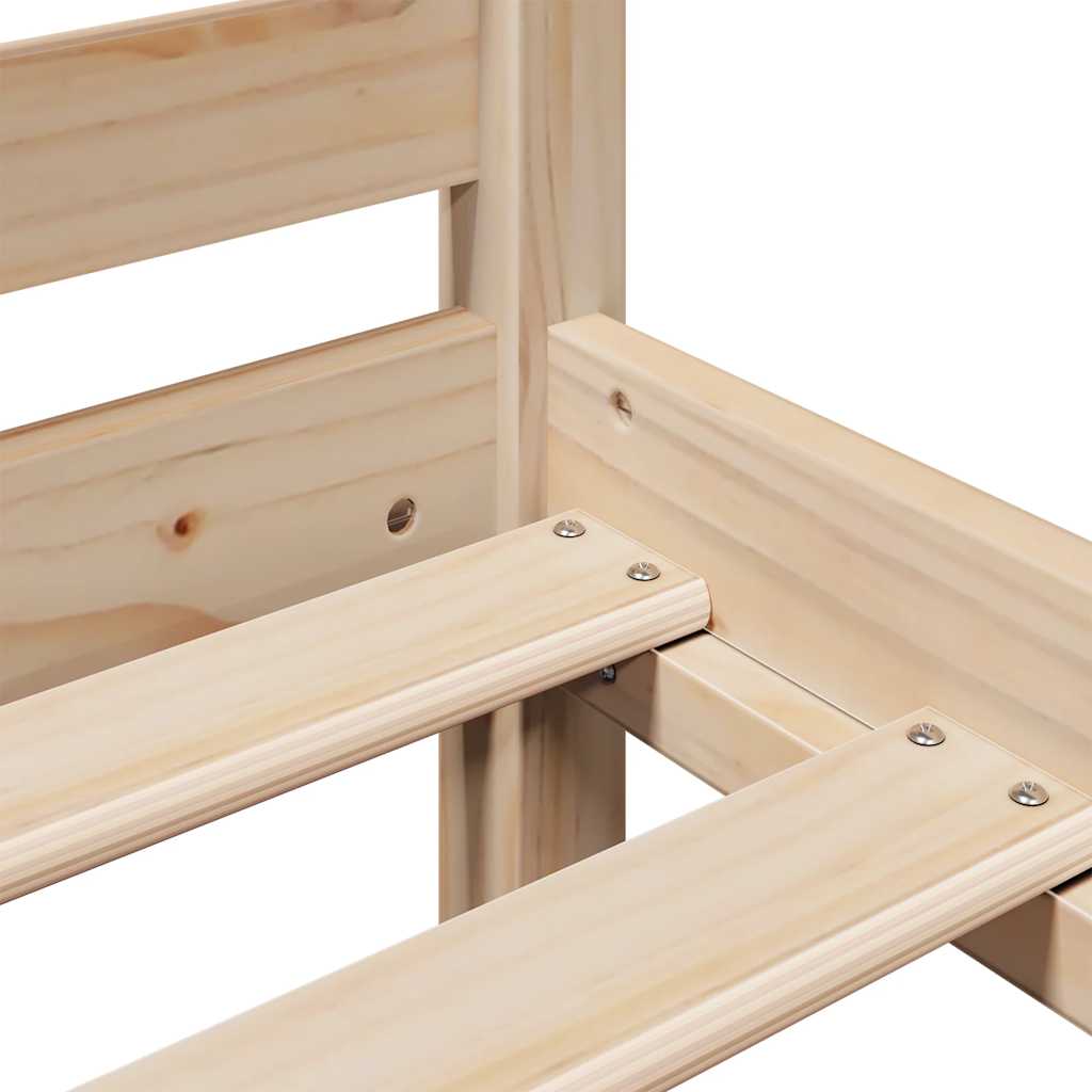 vidaXL Bookcase Bed without Mattress 160x200 cm Solid Wood Pine
