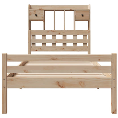 vidaXL Bookcase Bed without Mattress 100x200cm Solid Wood Pine