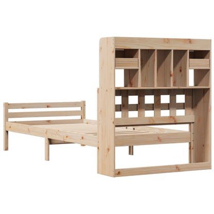 vidaXL Bookcase Bed without Mattress 100x200cm Solid Wood Pine