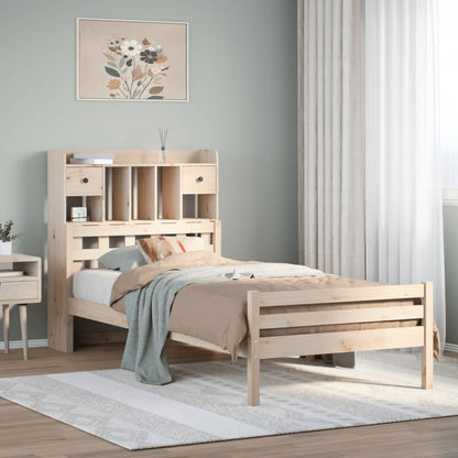 vidaXL Bookcase Bed without Mattress 100x200cm Solid Wood Pine