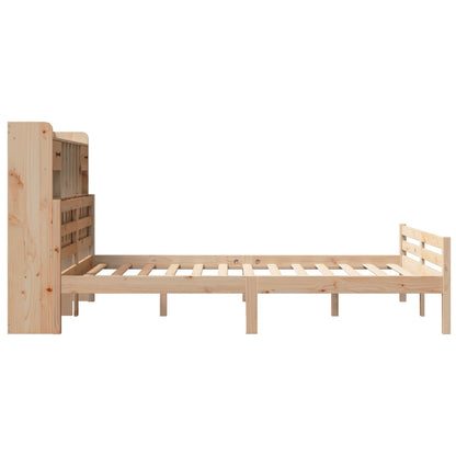 vidaXL Bookcase Bed without Mattress 140x200cm Solid Wood Pine