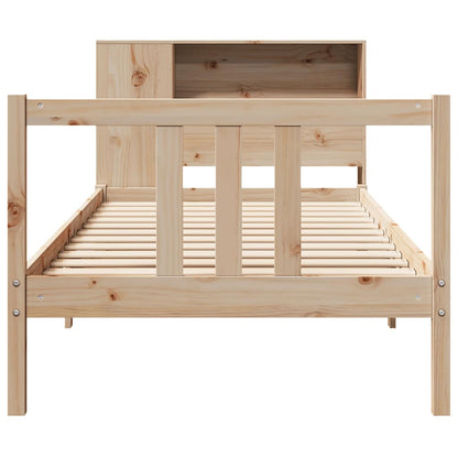 vidaXL Bookcase Bed without Mattress 75x190cm Solid Wood Pine