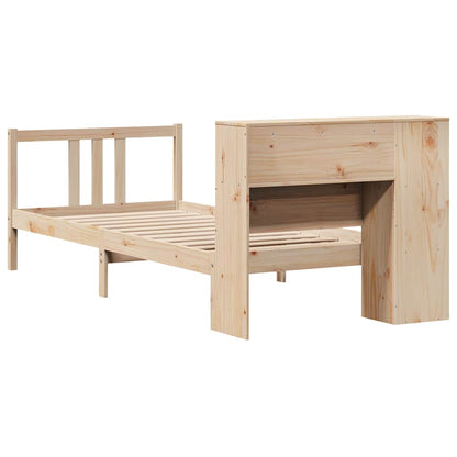 vidaXL Bookcase Bed without Mattress 75x190cm Solid Wood Pine