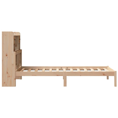 vidaXL Bookcase Bed without Mattress 75x190 cm Small Single Solid Wood Pine