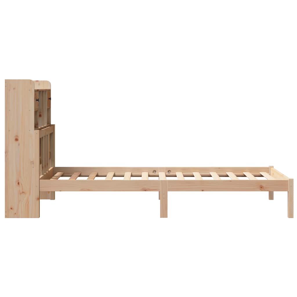vidaXL Bookcase Bed without Mattress 90x190 cm Single Solid Wood Pine