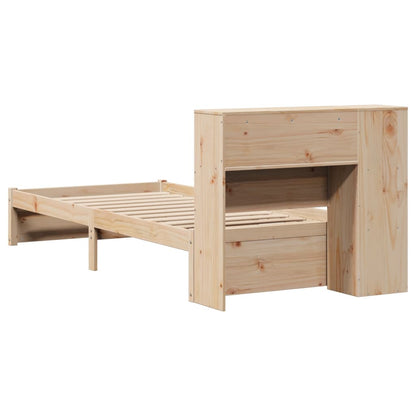 vidaXL Bookcase Bed without Mattress 75x190cm Small Single Solid Wood Pine