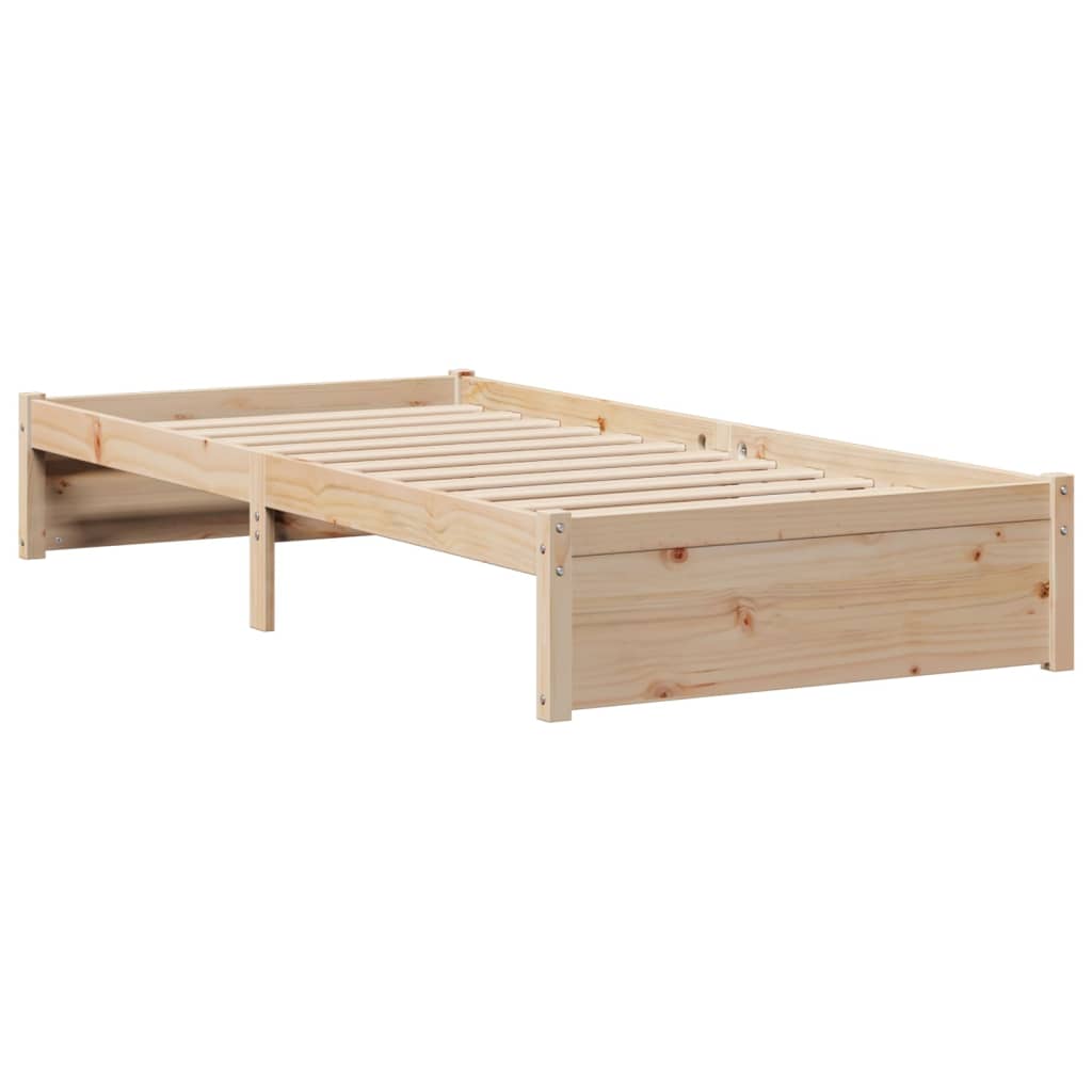 vidaXL Bookcase Bed without Mattress 75x190cm Small Single Solid Wood Pine