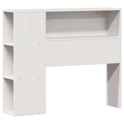 vidaXL Bookcase Bed without Mattress White 75x190cm Small Single Solid Wood Pine