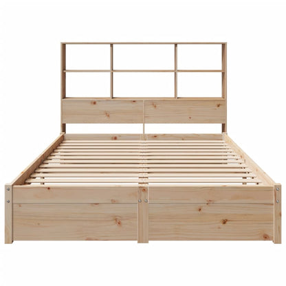 vidaXL Bookcase Bed without Mattress 150x200cm King Size Solid Wood Pine