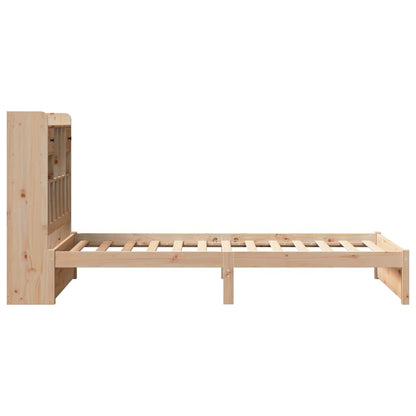 vidaXL Bookcase Bed without Mattress 75x190cm Small Single Solid Wood Pine