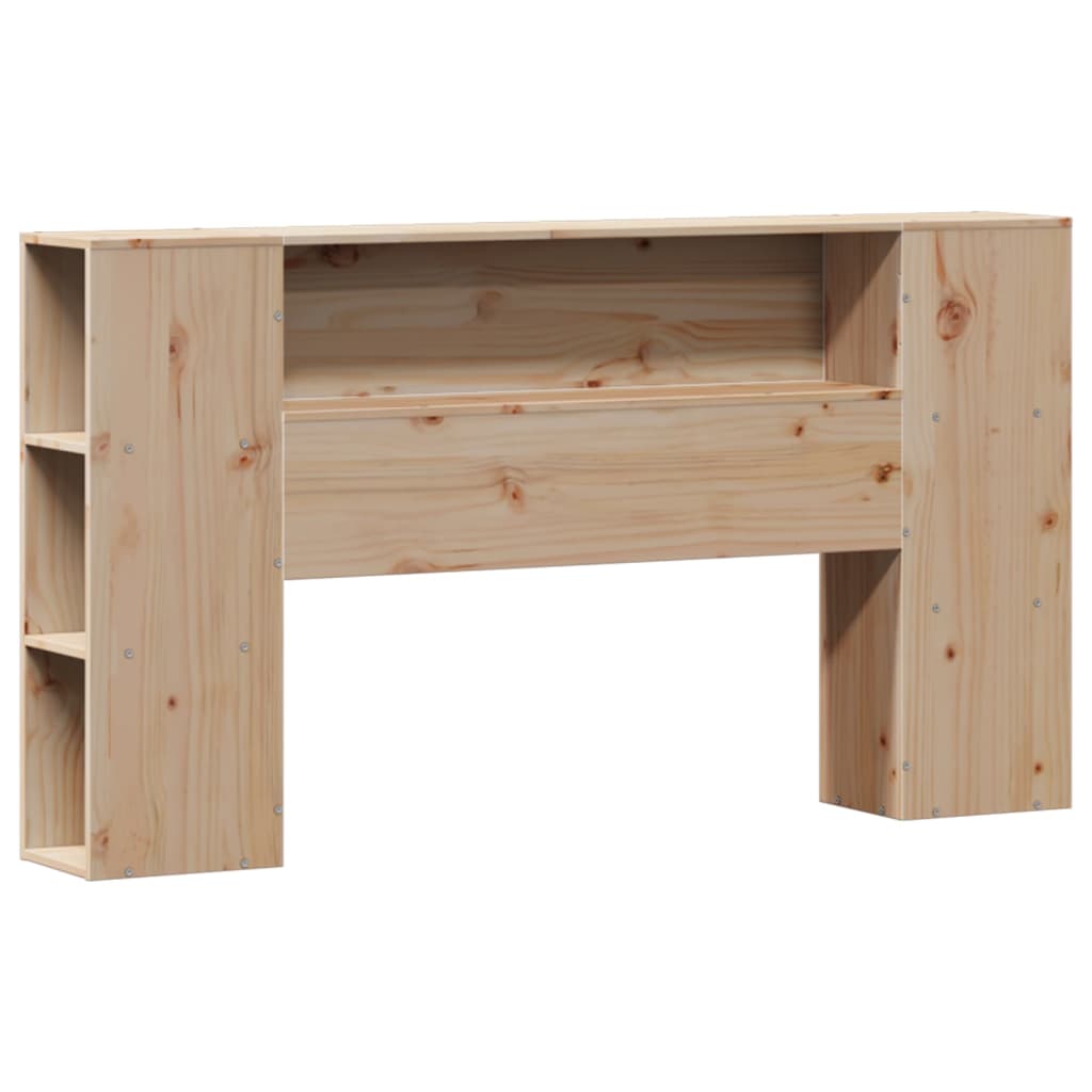 vidaXL Bookcase Bed without Mattress 135x190cm Double Solid Wood Pine