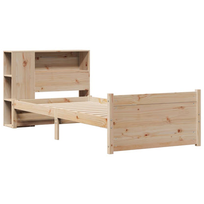 vidaXL Bookcase Bed without Mattress 75x190cm Small Single Solid Wood Pine