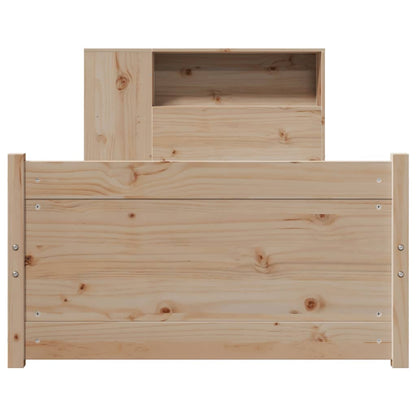 vidaXL Bookcase Bed without Mattress 75x190cm Small Single Solid Wood Pine