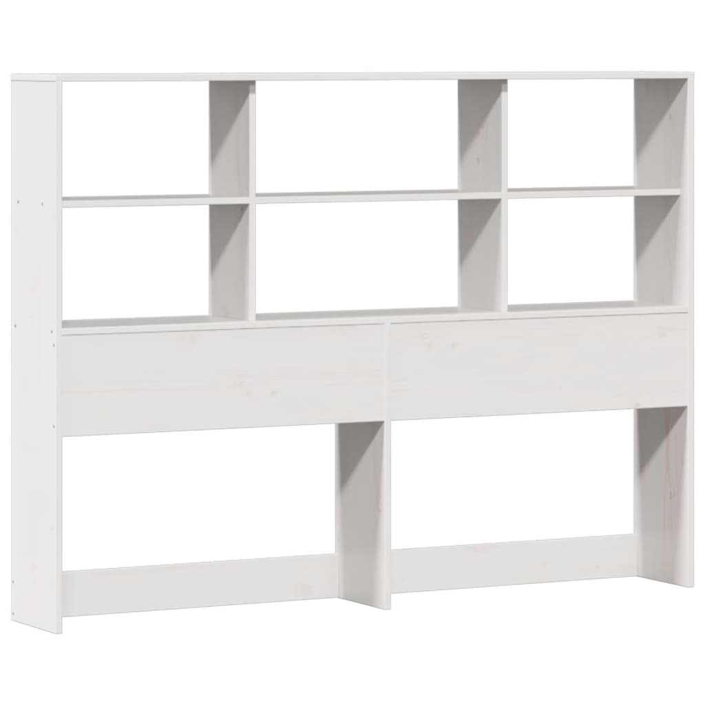 vidaXL Bookcase Bed without Mattress White 120x200cm Solid Wood Pine