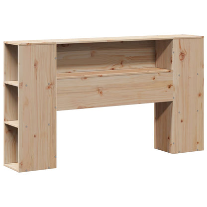 vidaXL Bookcase Bed | Natural Pine | Solid Pine Wood | Double | Bookcase Bed