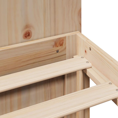 vidaXL Bookcase Bed | Natural Pine | Solid Pine Wood | Double | Bookcase Bed