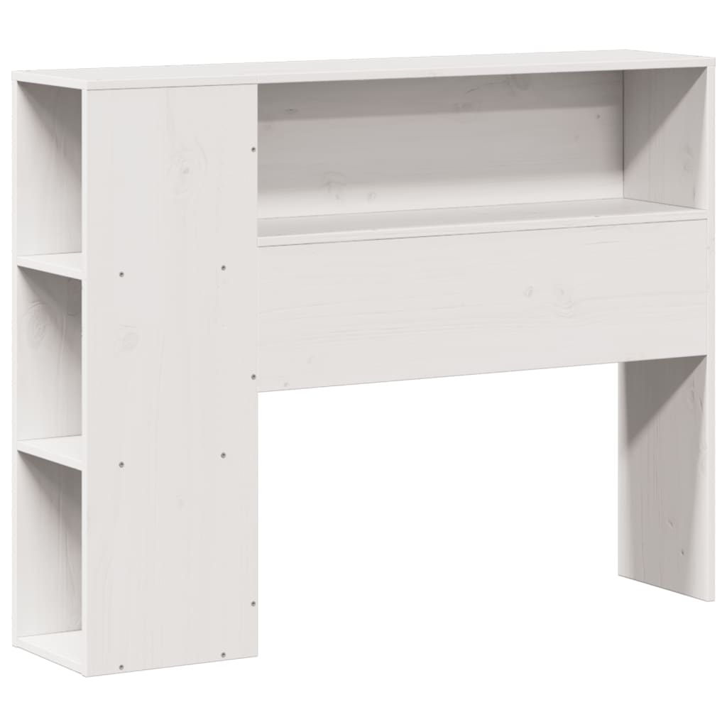 vidaXL Bookcase Bed without Mattress White 75x190 cm Small Single Solid Wood Pine