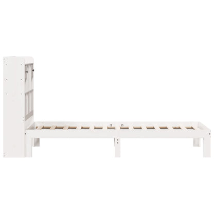 vidaXL Bookcase Bed without Mattress White 90x200cm Solid Wood Pine