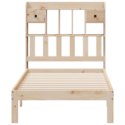 vidaXL Bookcase Bed without Mattress 100x200cm Solid Wood Pine
