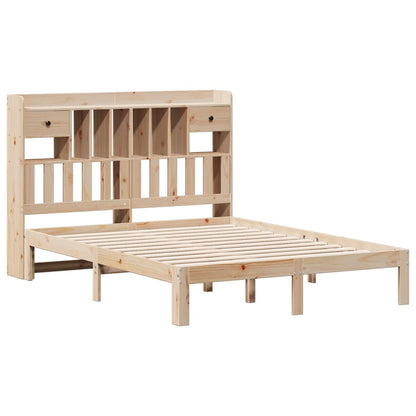 vidaXL Bookcase Bed without Mattress 140x200cm Solid Wood Pine