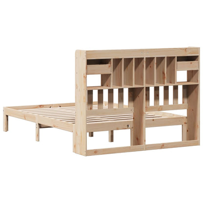 vidaXL Bookcase Bed without Mattress 140x200cm Solid Wood Pine