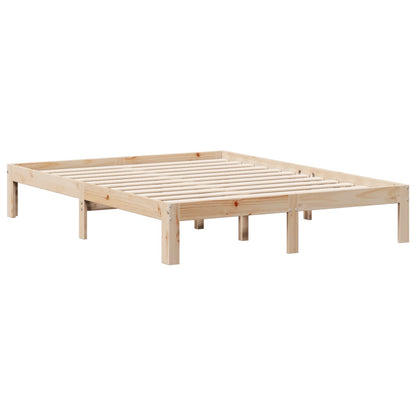 vidaXL Bookcase Bed without Mattress 140x200cm Solid Wood Pine