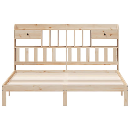 vidaXL Bookcase Bed without Mattress 180x200cm Solid Wood Pine