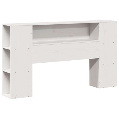 vidaXL Bookcase Bed without Mattress White 140x200cm Solid Wood Pine