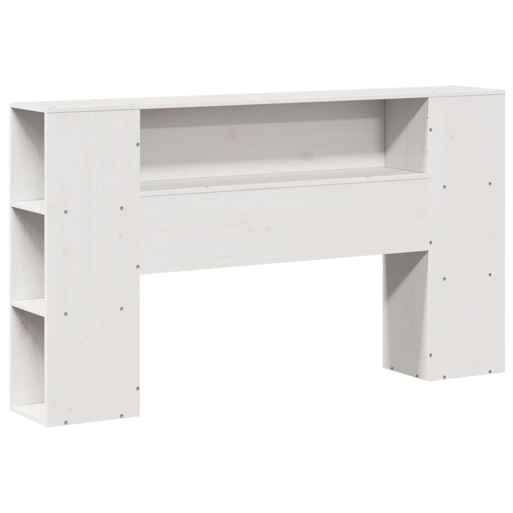 vidaXL Bookcase Bed without Mattress White 160x200cm Solid Wood Pine