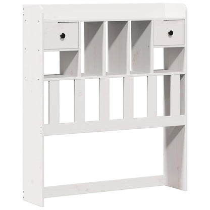 vidaXL Bookcase Bed without Mattress White 75x190cm Solid Wood Pine