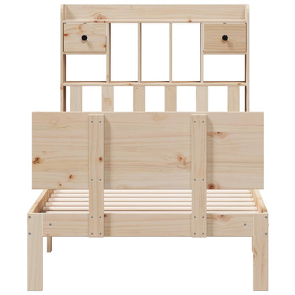 vidaXL Bookcase Bed without Mattress 90x190cm Solid Wood Pine