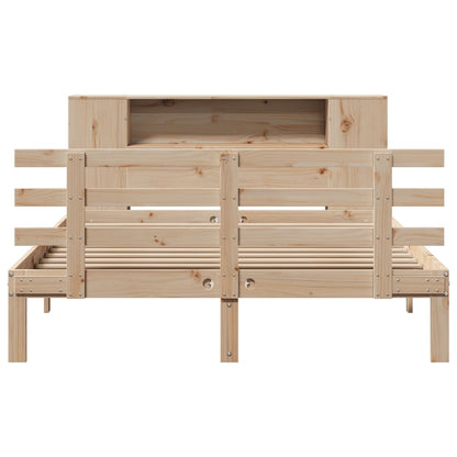 vidaXL Bookcase Bed without Mattress 160x200cm Solid Wood Pine