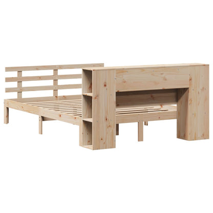 vidaXL Bookcase Bed without Mattress 160x200cm Solid Wood Pine