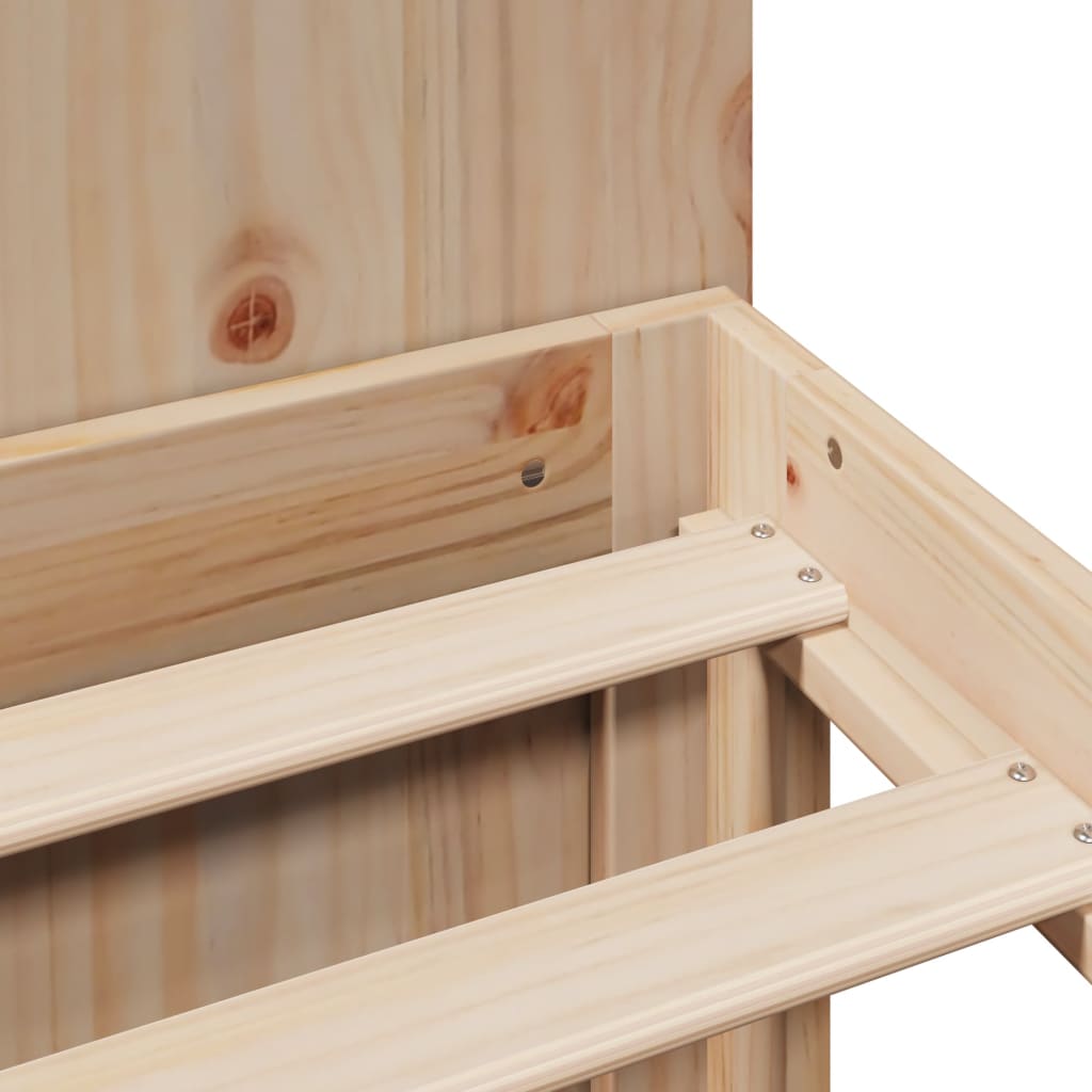 vidaXL Bookcase Bed without Mattress 160x200cm Solid Wood Pine