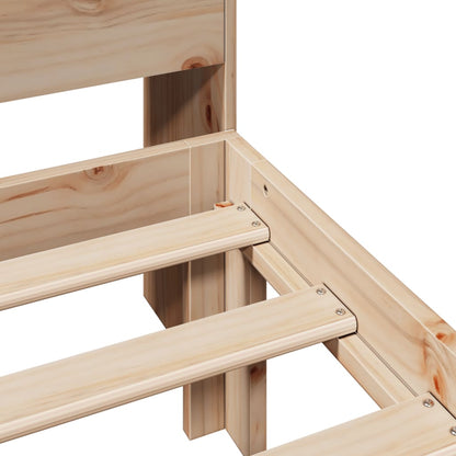 vidaXL Bookcase Bed without Mattress 75x190 cm Small Single Solid Wood Pine