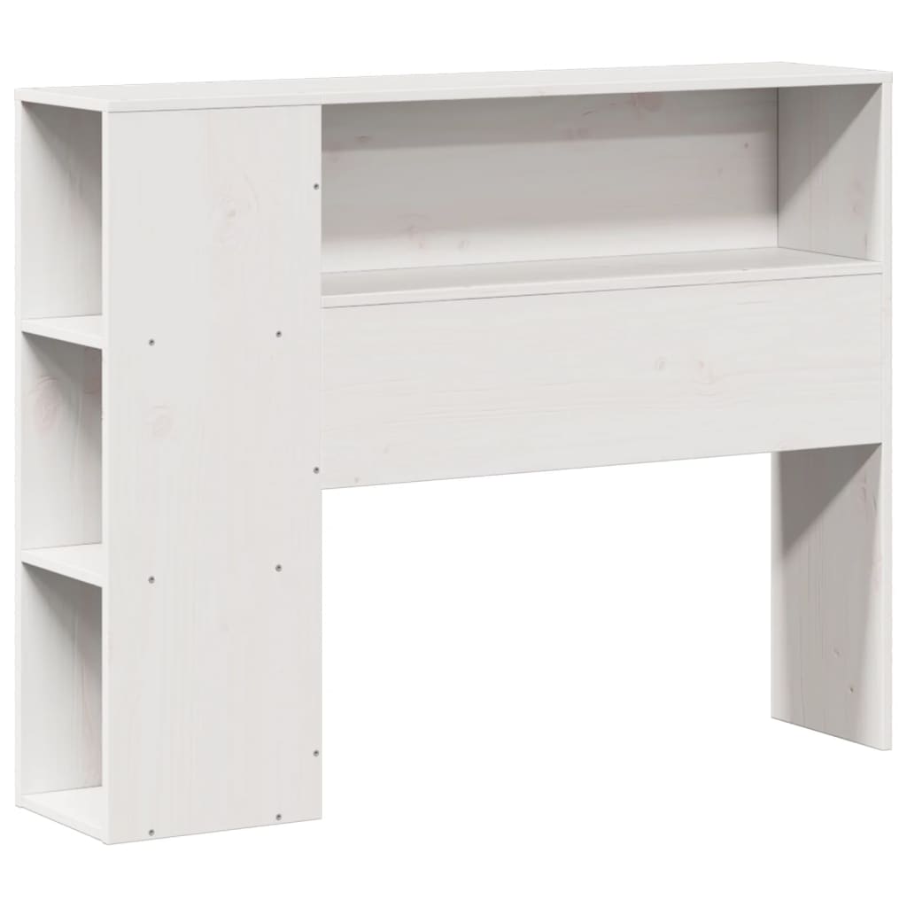 vidaXL Bookcase Bed without Mattress White 75x190 cm Small Single Solid Wood Pine