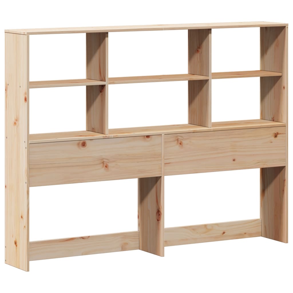 vidaXL Bookcase Bed without Mattress 150x200 cm King Size Solid Wood Pine