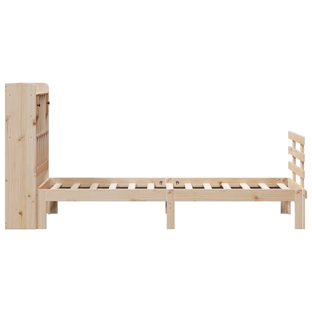 vidaXL Bookcase Bed without Mattress 100x200cm Solid Wood Pine