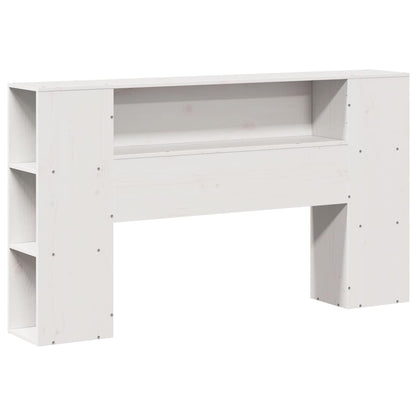 vidaXL Bookcase Bed without Mattress White 160x200 cm Solid Wood Pine