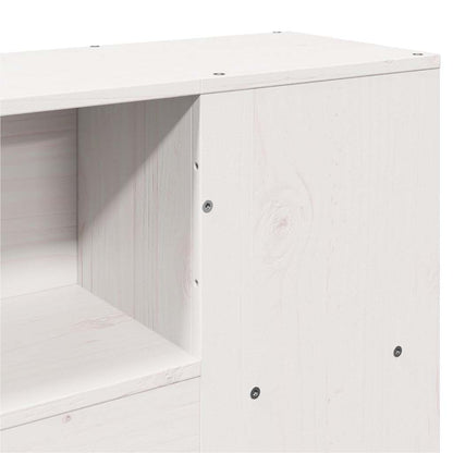 vidaXL Bookcase Bed without Mattress White 140x190 cm Solid Wood Pine